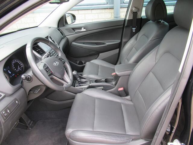 Hyundai TUCSON 1.6 T-GDI 177 PK Automaat 2e eigen | dealer onderh | Leder | tr.haak | navi | 19"inch