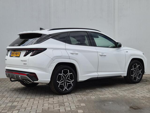 Hyundai TUCSON 1.6 T-GDI PHEV Plug-in N Line 4WD Automaat / Trekhaak afneembaar / Dealer onderhouden / Trekgewicht 1350 Kg / Elektrische achterklep / Stuur- en Stoelverwarming / Adaptief CC / Achteruitrijcamera / Navigatie /