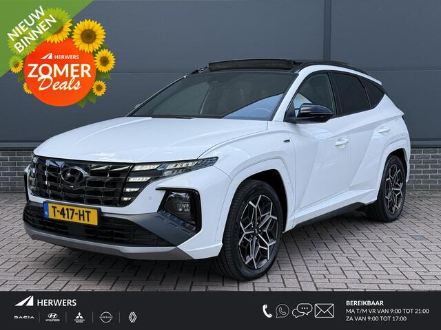Hyundai TUCSON 1.6 T-GDI PHEV N Line Sky 4WD Ned. auto / Eerste Eigenaar / Dealer Onderhouden / Schuif Kantel Dak / Stoel Verkoeling+Verwarming / Elektrische Stoelen / Elektrische Achterklep /