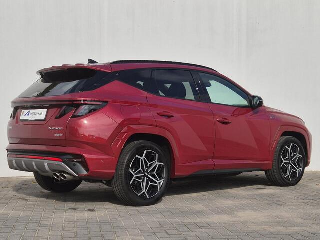 Hyundai TUCSON 1.6 T-GDI PHEV N Line 4WD Automaat / Apple Carplay Android Auto / Rondomzicht camera / Elektrische achterklep / Stuur-, Stoel en achterbankverwarming / Adaptief CC / Trekgewicht 1350 kg / Stoelventilatie /