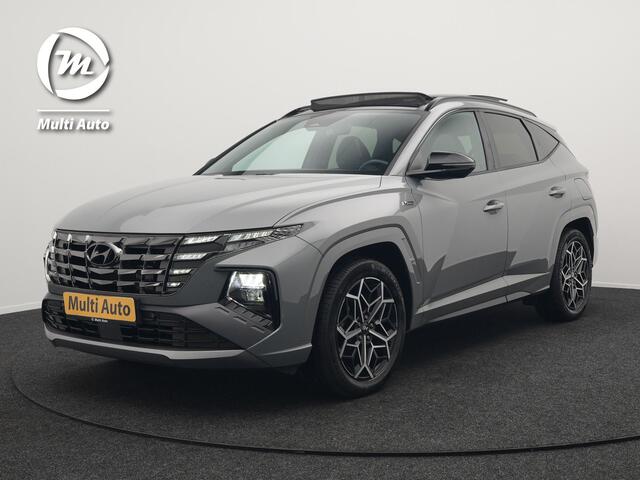Hyundai TUCSON 1.6 T-GDI N Line Sky 4WD Plug In Hybrid 265pk PHEV | Panodak | Alcantara Sportstoelen Memory | Adaptive Cruise | Camera | Keyless | Krell Premium Sound | Apple Carplay | 19"L.M | Stuurverwarming |