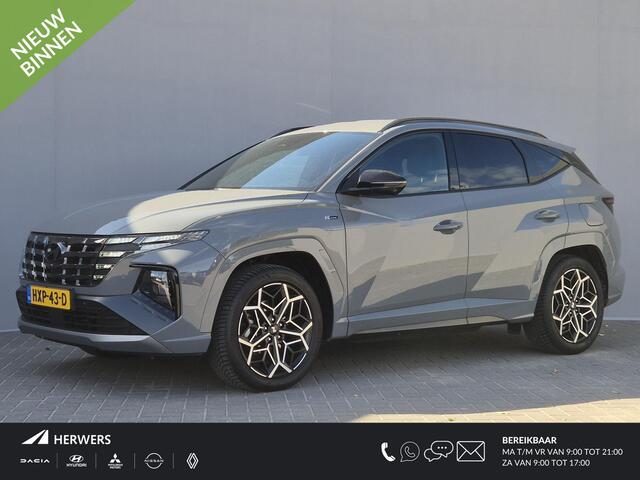 Hyundai TUCSON 1.6 T-GDI PHEV Plug-in N Line 4WD Automaat / Trekgewicht 1350 kg / Rondomzicht camera / Elektrische achterklep / Adaptief CC / Apple Carplay Android Auto / Stuur-,Stoel en Achterbankverwarming /