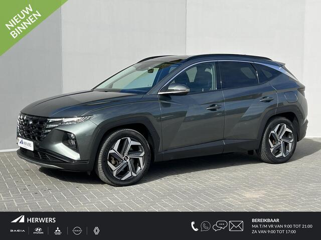 Hyundai TUCSON 1.6 T-GDI PHEV Plug-in Premium Sky 4WD Automaat / Afneembare Trekhaak / Trekgewicht 1350 kg / Apple Carplay Android auto / Stuur-, Stoel en Achterbankverwarming / Glazen schuif- en kanteldak / Elektrische achterklep /