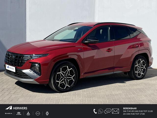 Hyundai TUCSON 1.6 T-GDI PHEV N Line Ed. 4WD Automaat / Dealer Onderhouden / Achteruitrij Camera / Stuur- en Stoelverwarming / Apple Carplay & Android Auto / Keyless Entry & Start / Navigatie full map / Adaptieve cruise control / Elektrische achterklep / Ski-luik / Kre