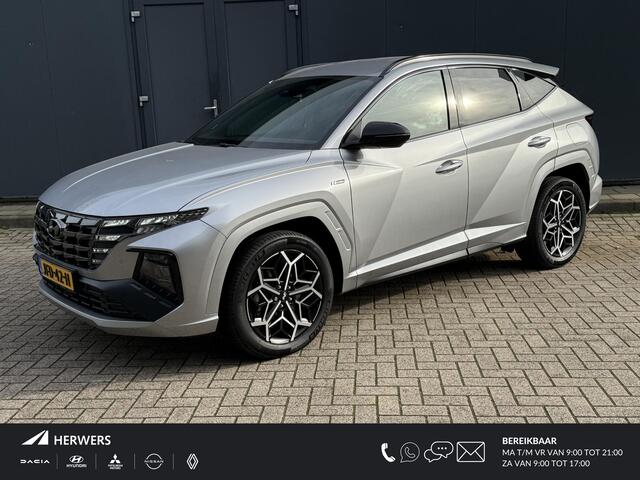 Hyundai TUCSON 1.6 T-GDI HEV 230pk N Line Edition / 1650 KG Trekgewicht / Apple Carplay / Android Auto / Achteruitrijcamera / Stoelverwarming / Navigatie /