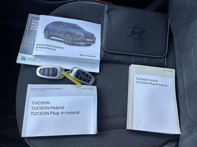 Hyundai TUCSON 1.6 T-GDI HEV 230pk N Line Edition Automaat / Fabrieksgarantie tot 03-2029 / Dealer onderhouden / Trekgewicht 1650 kg / Stoelverwarming / Achteruitrijcamera / cruise control adaptief / Climate control/ Keyless Entry/Start /