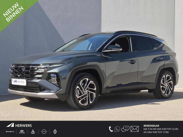 Hyundai TUCSON 1.6 T-GDI PHEV Premium / Facelift Model / Head Up Display / Trekgewicht 1210 kg / Elektrische achterklep / Stuur- & Stoelverwarming / Achteruitrijcamera / Adaptief cruise control / EAER bereik 68 km bereik stad 87 km / Draadloze telefoon lader / Keyless 
