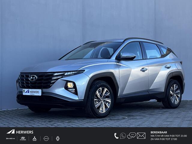 Hyundai TUCSON 1.6 T-GDI HEV 230pk Comfort / Fabrieksgarantie tot 02-2028 / Dealer onderhouden / 1.650kg trekgewicht / Navigatie / Achteruitrijcamera / Apple Carplay Android / 17" LM wielen /