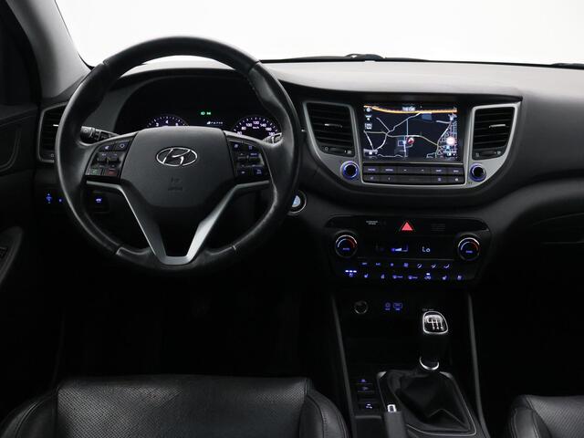 Hyundai TUCSON 1.6 T-GDi 177 PK PREMIUM + AFN. TREKHAAK 1900 KG! | LEDER | STOELVERW. V+A | CAMERA