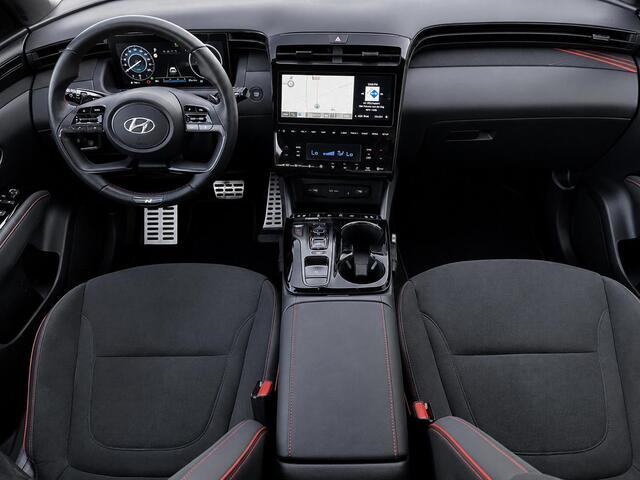 Hyundai TUCSON N Line Sky 1.6 T-GDI HEV 230pk | SCHUIF/KANTELDAK | 360° CAMERA | STOELVERW. V + A | STOELVERKOELING | ADAPTIVE CRUISE | ALCANTARA |
