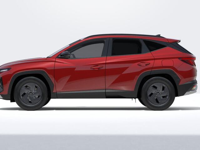 Hyundai TUCSON 1.6 T-GDI HEV Pure Edition | BLACK PACK | DODEHOEKDETECTIE | STOEL + STUUR VERWARMING | CLIMA | NAVI |