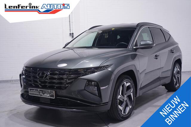 Hyundai TUCSON 1.6 T-GDI HEV Premium 1e eign. NAP Navigatie DAB ACC ECC Bleutooth stoel/stuur verwarming/ventilatie in voorstoelen Apple-carplay 360 camera lederen bekleding lane-assist electr.achterklep 19"-lmv PDCv+a