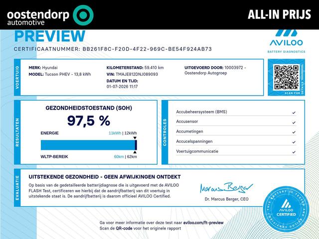 Hyundai TUCSON 1.6 T-GDI PHEV Premium Sky 4WD | Rijklaarprijs! | Panoramadak | Elektrisch verstelbare stoelen | 360 Camera | Apple CarPlay/Android Auto |