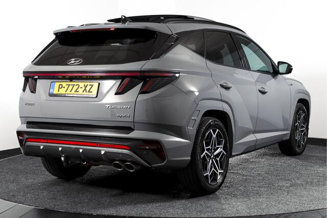 Hyundai TUCSON 1.6 T-GDI HEV N Line Sky Orig. NL | S/K-Panodak | Adapt. Cruise | Stoel-+Stuurverw. | PDC | 360 Camera | NAV+App. Connect | ECC | Afn. Trekhaak | LM 19" |