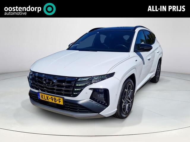Hyundai TUCSON 1.6 T-GDI HEV N Line Sky | Rijklaarprijs! | Panoramadak | 1.650kg trekgewicht | 360 Camera | Elektrisch verstelbare, verwarmde en verkoelde stoelen |