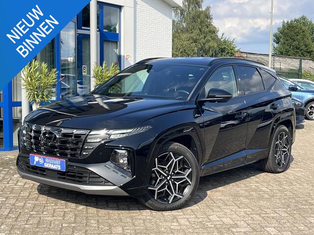 Hyundai TUCSON 1.6 T-GDI PHEV N Line 4WD | Stoelventilatie, Elektr. Stoelen, 360 Camera, Half alcantara/leder, 19 inch, zeer luxe!