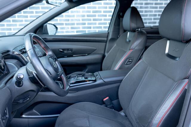 Hyundai TUCSON 1.6 T-GDI PHEV N Line 4WD | Plug-in Hybrid | Two-Tone | 360 Graden Camera | Krell Audio | Keyless Entry | Elektrische Achterklep | Elektrisch Verstelbare Voorstoelen | Stoelventilatie | Stoelverwarming voor en achter | Cruise Control Adaptief | Dodehoekdetectie | Navigatie | Apple Carplay | Android Auto | Lichtmetalen Velgen 19 inch