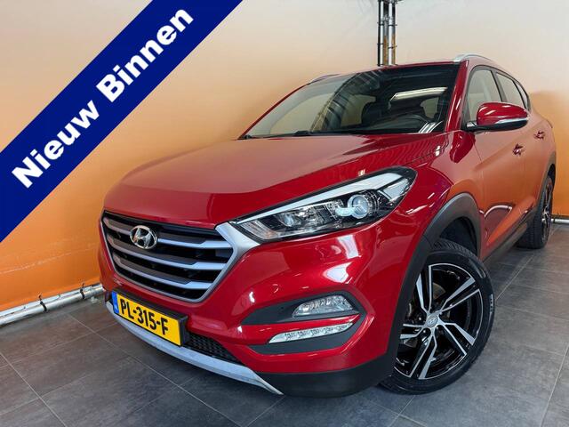 Hyundai TUCSON 1.6 GDi Anniversary Edition leer | navi | trekhaak | cruise control camera | 4x all season nieuw |