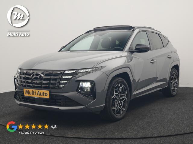 Hyundai TUCSON 1.6 T-GDI PHEV N Line Sky 4WD 265pk Dealer O.H. | Panodak | Adaptive Cruise | 360 Camera | Krell Audio | Alcantara Sportstoelen Ventilatie & Verwarmd | Keyless | BLIS | Stuur Verwarmd | Apple Carplay | Navigatie | DAB | Plug In Hybrid |