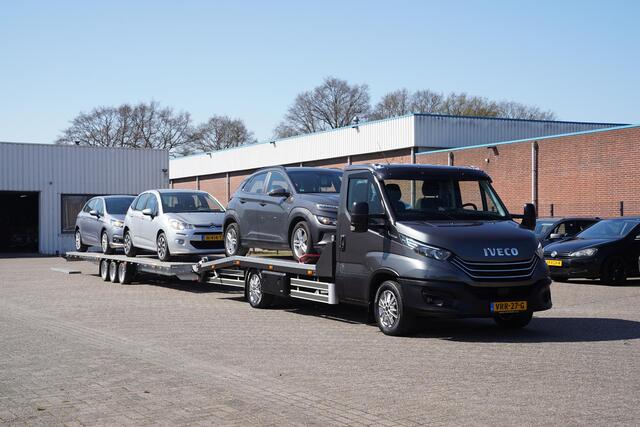 Iveco DAILY 35S18 180 pk Aut. Autotransporter met Aanhanger 3-Lader, Adapt. Cruise, Navi, Luchtvering, 16" LMV, Zonneklep