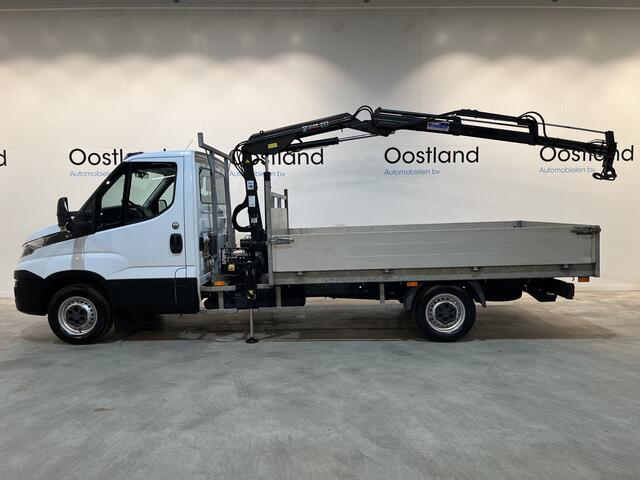 Iveco DAILY 35S18 3.0 410 Open Laadbak / Hiab Duo Kraan / Euro 6 / Airco / Trekhaak 3500 KG / Cruise Control / 3-Zits / 52.750 KM !!