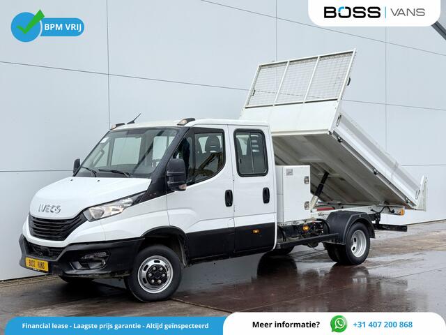 Iveco DAILY 35C16 3.0 Dubbele Cabine Kipper Dubbellucht Airco Navigatie Camera 3.5t Trekhaak Tipper Benne