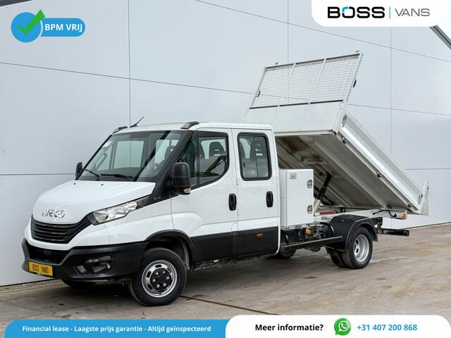 Iveco DAILY 35C16 3.0 Dubbele Cabine Kipper Dubbellucht Airco Navigatie Camera 3.5t Trekhaak Tipper Benne