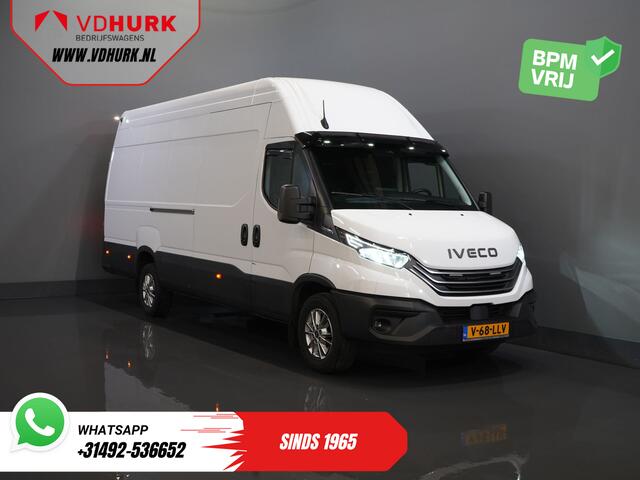 Iveco DAILY 35S18HV 3.0 180 pk Aut. L4H3 Face Lift/ Luchtvering/ LED/ Flitsers/ Adapt.Cruise/ Gev.stoel/ 270gr deuren/ Trekhaak/ Navi/ Climate/ Carplay/ Camera/ PDC/ 16"LMV