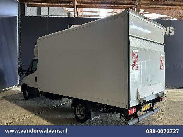 Iveco DAILY 35C16H 157pk Bakwagen Dubbel Lucht Laadklep Euro6 Airco | Camera | 1010kg laadvermogen Bijrijdersbank