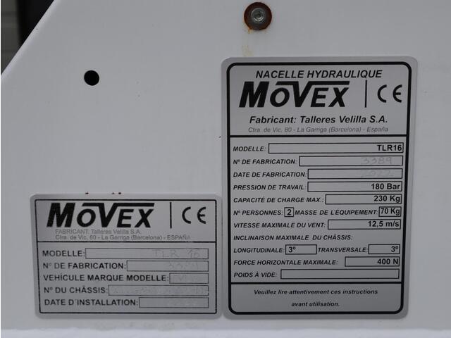 Iveco DAILY 35C14 Movex 16 meter - 230 kg Hoogwerker