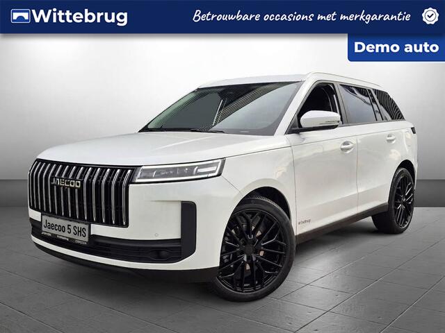 Jaecoo 5 1.5 T-GDi SHS-H Exclusive Full Hybride Automaat met 20 Inch Lichtmetalen velgen, lederen bekleding, Navigatie en Camera Direct leverbaar!
