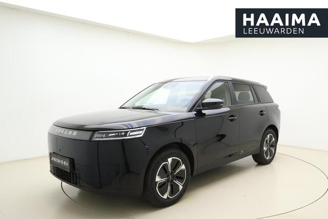 Jaecoo 5 EV Exclusive 61 kWh | Panoramadak | LED verlichting | Camera's rondom | Lederen bekleding | Stoelverwarming/ventilatie | Drive assist | Sfeerverlichting