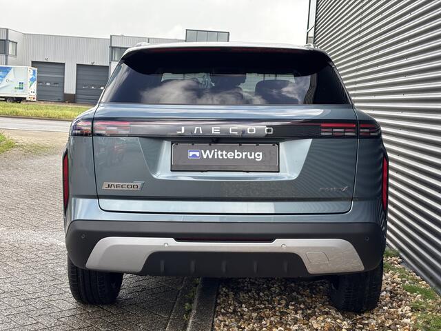 Jaecoo 7 SHS PHEV Exclusive met 1500 KG trekgewicht, 1200 KM RANGE Navigatie, Elektrische achterklep, Luxe lederen bekleding en 7 jaar garantie Unieke Private Leasedeal 549 euro all-in