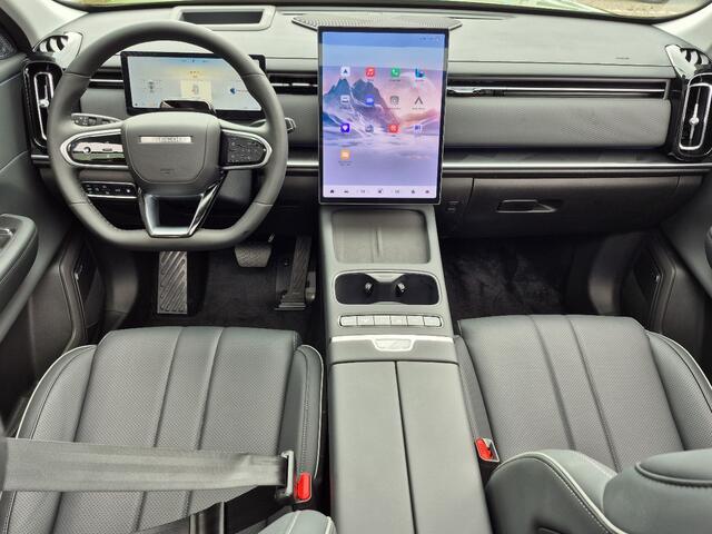 Jaecoo 7 SHS 1.5 PHEV Exclusive met 1500 KG trekgewicht, 1200 KM RANGE Navigatie, Elektrische achterklep, Luxe lederen bekleding en 7 jaar garantie Nu met 4000 euro Inruil/WK-voordeel