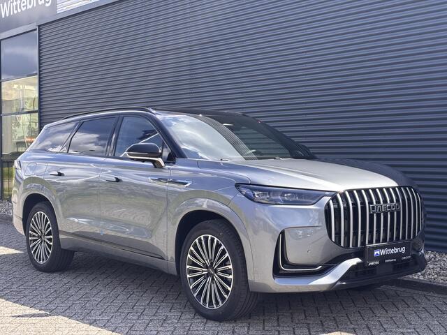 Jaecoo 8 1.5 SHS-P Exclusive 7p Plug-In Hybride met 1000 km Range en 135km Elektrisch, Lederen bekleding, 7-persoons! Uit voorraad leverbaar!