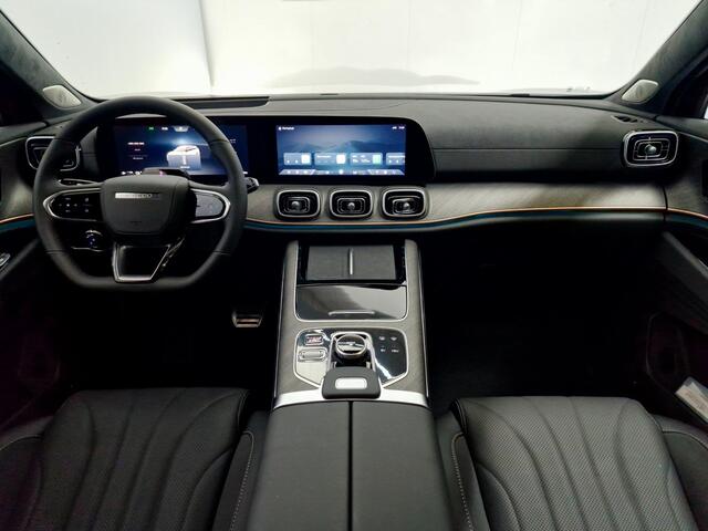 Jaecoo 8 1.5 SHS-P Exclusive 7p Automaat, Luxe Lederen Bekleding, Stoelverw./Ventilatie, HUD, elektr. Achterklep, Dodehoek detectie, 1000KM Actieradius