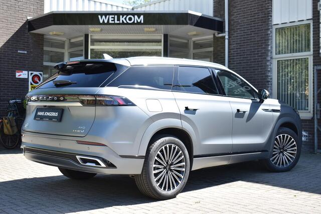 Jaecoo 8 1.5 SHS-P Luxury 5p | INCL WK-PREMIE EN TRANSFERPREMIE | MATGRIJS | STOELMASSAGE | STOELVENTILATIE+VERWARMING VOOR EN ACHTER | 438PK | 4WD | PANORAMADAK