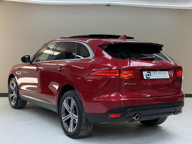 Jaguar F-PACE 2.0t AWD Prestige, 300Pk, 2018, 2de eigenaar, Dealer onderhouden, Alcantara hemel, Volledig leder, Digitale tellers, Afneembare trekhaak, 20" Velgen, Navigatie, Applecarplay, Stoelverwarming,