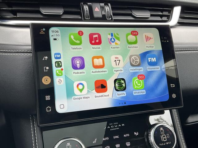 Jaguar F-PACE 2.0 P400e PHEV R-Dynamic SE Pano 360° Meridian Stoelverw+Ventilatie Leer BOMVOL!
