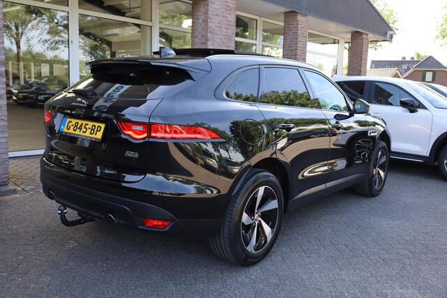 Jaguar F-PACE 2.0 Prestige AWD 25t LEER TREKHAAK-AFN PANO CAMERA STOELVERWARMING 19"LMV ELEK-ACHTERKLEP NAVI ENZ!