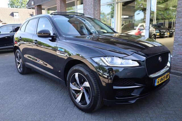 Jaguar F-PACE 2.0 Prestige AWD 25t LEER TREKHAAK-AFN PANO CAMERA STOELVERWARMING 19"LMV ELEK-ACHTERKLEP NAVI ENZ!