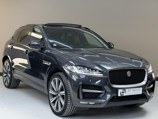 Jaguar F-PACE 2.0 R-Sport AWD 25t, 250Pk, 2017, 1ste eigenaar, Dealer onderhouden, Panoramadak, Trekhaak, Climate control, Cruise control, Camera, Stoelverwarming, LED koplampen, 22" velgen,