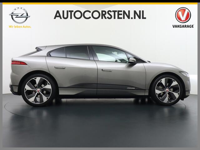 Jaguar i-Pace EV400 First Edition HSE 90kWh AWD Luchtvering Meridian®-Surround Audio Leder Memory Panoramadak 360°Camera Adap.Cruise Apple Carplay Android Auto Lmv 22" DAB Bluetooth Led Stuur-Stoel-Achterbank-Voorruitverwarming Elek.Achterklep Zeer compleet, nieuwprijs