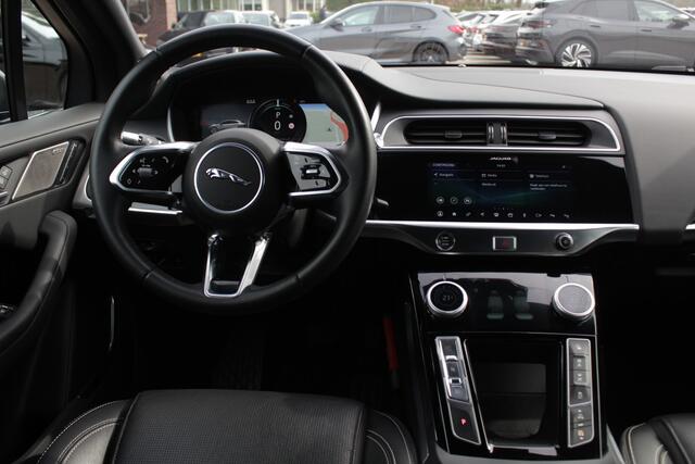 Jaguar i-Pace EV400 HSE 90 kWh / Trekhaak / Panoramadak / 360Camera / Head-up / Luchtvering / Meridian / Keyless / 20'' / Leder / Navigatie / Stoelverwarming