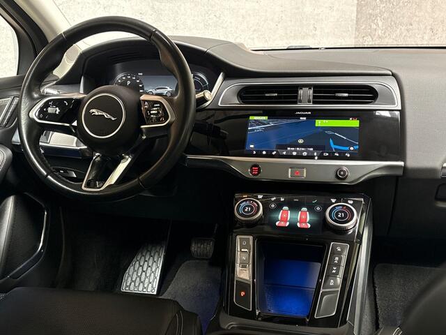 Jaguar i-Pace EV400 HSE 90 kWh 400Pk Automaat (APPLE CARPLAY, KUIPSTOELEN, LUCHTVERING, HEAD-UP DISPLAY, GROOT NAVI, MEMORY SEATS, MERIDIAN AUDIO, SFEERVERLICHTING, 360 CAMERA, NIEUWSTAAT)