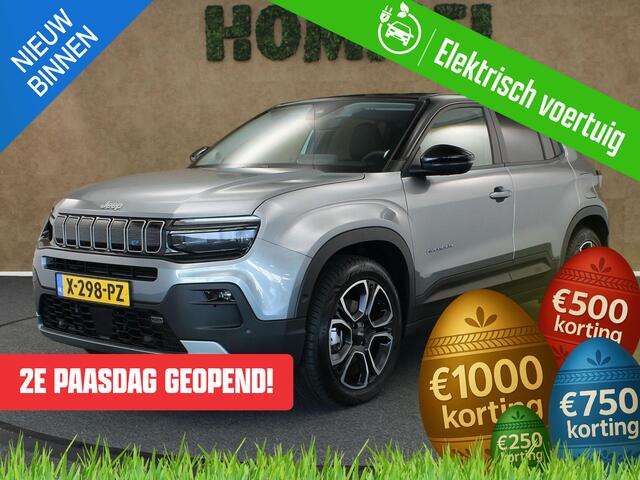 Jeep Avenger 1st Edition 54 kWh - ORIGINEEL NEDERLANDSE AUTO - ELEKTRISCHE ACHTERKLEP - PARKEERSENSOREN VOOR EN ACHTER - ACHTERUITRIJ CAMERA - NAVIGATIE - DODEHOEK DETECTIE - ADAPTIVE CRUISE CONTROL