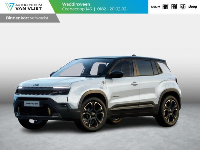 Jeep Avenger 85th Anniversary 54 kWh | Schuif\Kanteldak | Adapt. Cruise | Winter Pack | Convenience Pack | Elektr. A-Klep | Warmtepomp | Bicolore