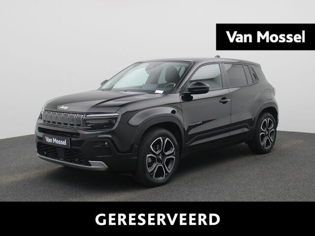 Jeep Avenger Altitude 54 kWh | Elektr. bed. achterklep | Climate Control / ECC | Licht metalen velgen 18 inch | Cruise control Adaptive | Navigatie | Half lederen bekleding | Stoelverwarming | LED koplampen | Park Distance Control voor en achter | Achteruitrijcamera |