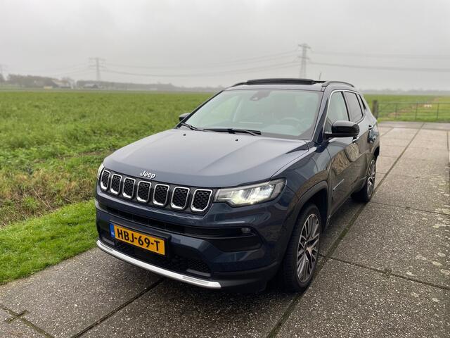 Jeep COMPASS 4xe 190 Plug-in Hybrid Panoramadak, Stoelverwarming, leder, stuurverwarming