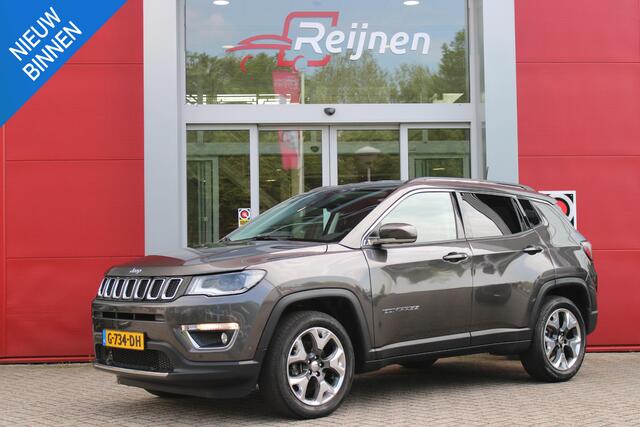 Jeep COMPASS 1.4 140PK MultiAir LIMITED | AFNEEMBARE TREKHAAK | ELEKTRISCH BEDIENBARE STOELEN MET GEHEUGENFUNCTIE | LEDEREN BEKLEDING | NAVIGATIE | KEYLESS ENTRY/START | CRUISE CONTROL | DAB+ RADIO | ACHTERUITRIJ CAMERA | DODEHOEK DETECTIE | BEATS AUDIO SYSTEM | CLIMA